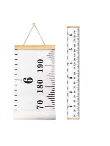 1 pieza Adhesivo medidor de altura con gráfico de animales para habitación de niños, lienzo con registro de crecimiento infantil, decoración de habitación de bebé, regalos de decoración familiar para baby shower, gráfico de crecimiento de dibujos animados, regalo de baby shower, regalo de cumpleaños - Multicolor - Ver 12