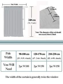 1pc Lightweight Striped Tulle Curtain, Minimalist Style - White - View 2