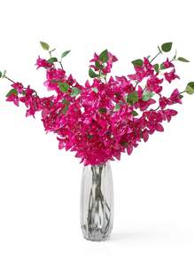3/6 pièces Fleurs artificielles 31 pouces Branches de bougainvilliers en soie faux Tiges florales artificielles de bougainvilliers Longues branches de plantes pour grands vases Arrangement floral Centre de table Décoration de mariage à domicile