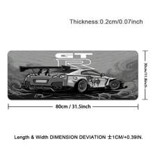 Sports Car Mouse Pad XXL Gaming Accessories Office Gamer Keyboard Desk Mat Non-Slip Laptop Large Anime GTR Mousepad