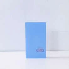 1PC Box Business Card Holder - Double-Sided Thickened , Macaron Color Series With Celebrity Patterns, Card Storage & Collection (9x5.7cm, Holds 120 Cards)