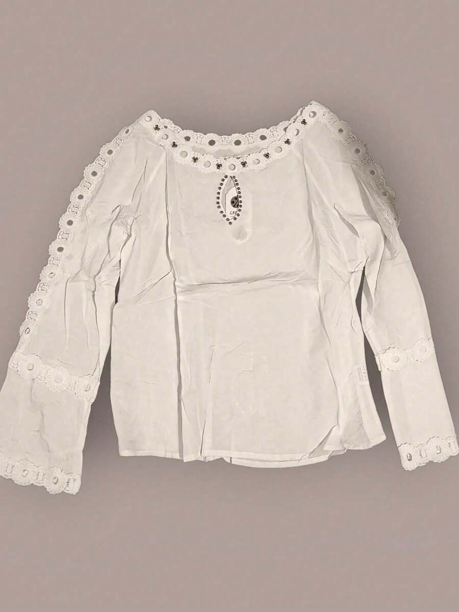 Imported Women's Tricoline Shirt Promotion - Beige - View 1