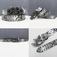 NEW Buckle Punk Rhinestone Rivet Belt Male Fashion Western Jeans Female Jeans Fashion Design Y2K Jeans Belt Fall, Autumn, Halloween Autumn-Winter Accessories,Suitable For Teens, Youth,Men,Casual, Outdoor, Athletic, Vacation, Graduation Gifts, Birthday, Daily Wear