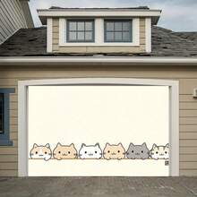1pc Cute Cat Line Party Banner -5 Adorable Cat Illustrations, Mixed Colors, Perfect For Home, Room, Wall Decoration, And Photo Props - Perfect For All Seasons - Multicolor - View 7