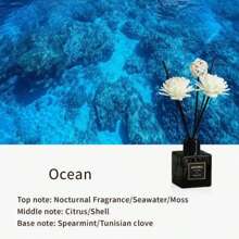 1pc 50ml Plant Flower Fragrance Series Small Square Bottle Fireless Aromatherapy Essential Oil Bedroom Living Room Fragrance Incense Ornaments Home Air Freshener