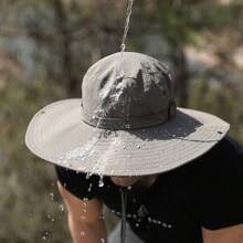 1pc Spring/Summer Extra Wide Brim Sun Hat, Outdoor Fishing Cap For Men, Hiking Sun Protection Hat