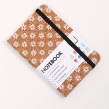 New A6 Wood Grain Binding Notebook With Elastic Band, Hard Cover Suitable For Students And Office Workers, Ideal Office Stationery And Supplies Notebook, Suitable For Note-Taking And Organization.