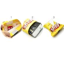 1pc Creative Potato Chip Shaped Tissue Box, Space Saving, Auto Sofa Paper Towel Case Storage, Square Tissue Box Tissue Cube Box Creative Potato Chips Bag Auto Sofa Tissue Box Storage, Suitable For Living Room, Dining Room, Bedroom