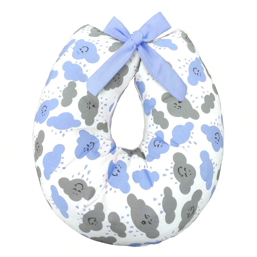 Anti-Allergy U-Shaped Nursing Pillow - 藍雲 - 查看 1