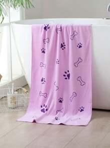2 pièces/1 pièce Super douce serviette de séchage pour chien en microfibre, serviette de bain absorbante rapide pour toilettage des animaux de compagnie, convient aux petits et moyens chiens