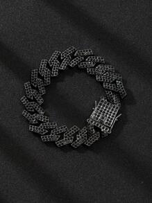 Stylish Full CZ Diamond Hiphop Chain Necklace, Suitable For Men And Women Everyday Streetwear, Great Gift