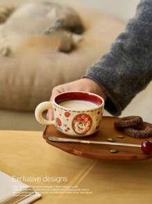 1 pieza Taza de cerámica vintage con diseño de gato, linda taza decorativa de café para uso doméstico, agua, leche, avena, té, jugo, desayuno, adecuada para cafetería, hogar, restaurante, fiesta, regalo de vuelta a la escuela
