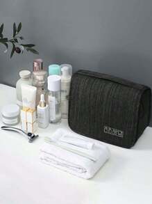 1pc Hanging Toiletry Travel Bag Portable Hanging Wash Bag For Travel For Travel Storage Bag Makeup Storage Bag Cosmetic Bag Vacation Organizer Large Capacity Makeup Organizer Makeup Case For Lipstick Brush Skincare Mobile Phone Coin Small Items For Home Gift