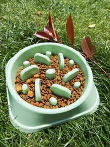 超大容量宠物慢食碗，防噎慢食设计，彩色狗粮水碗，宠物喂食用品