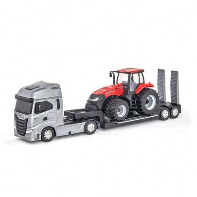 BRINQUEDO CAMINHÃO IVECO S-WAY PLATAFORMA TRATOR MAGNUM CASE