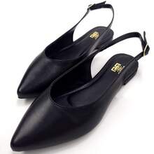 Kit With 02 Pairs Of Flat Shoes Pointed Toe Slingback Women's Everyday Formal Shoes - BỘ-2 - Xem 8