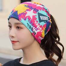 Multi Purpose Men's Scarves, Head Covers, Face Towels, 3 Small Scarves, Korean Version Neck Protection, Fake Collar Scarves, Twisted Hats, Summer Men's Sports, Sweat Absorbing Scarves, Graduation Scarves, Western Graduation Scarves, Camouflage, Red, White, Blue Multi-Color Western Scarves