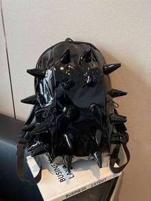 Chic Hedgehog Backpack For Women - Fashionable Faux Leather Daypack With Zip Closure, Polyester Lined, Hand Or Dry Clean Only, Shoulder Bag - Multicolor - View 10