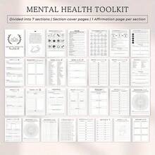 120-Page Mental Health Diary Notebook - For Anxiety Relief, Self-Care Tracking, And Relaxation Exercises Mother's Day Graduation,School Supplies,Back To School