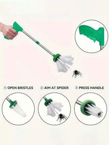 1 件可折叠家用工具，蜘蛛捕手夹，玫瑰红色昆虫陷阱，适合家庭户外使用的可爱 ABS 捕手，昆虫蟑螂陷阱，家用害虫捕捉工具，家用实用小工具