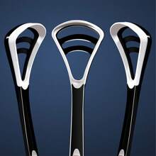 Super deer Silicone Tongue Scraper With Non-Slip Handle Double Side Tongue Cleaner Freshe Breath Tongue Brush For Oral Hygiene Care