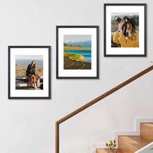 1pc 30x40cm Wood Photo Frame, A4 Classic Picture Frame, White/Black/Wood Color, Suitable For Wall Decor, Room Decor, Desktop Photo Frame, Certificate, Wedding Photo, Art Decoration, Minimalist Classic Style, Suitable For Wedding, Family, Anniversary, Holiday, Photo Decoration Gift-Giving, Birthday, A3/A4/30*40cm - Density Board Photo Frame - View 6