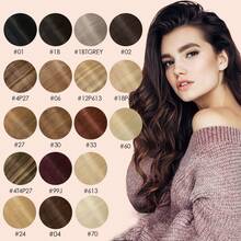 0.7G/S Premium Nano Ring Beads Human Hair Extensions 100% Real Remy Hair Invisible Mini Beads 35G/PACK 18"-24" #01 Jet Black - #01 墨黑色 - 查看 6