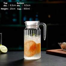 1PC Cold Water Jug With Lid Large Capacity Juice Jug - Clear - View 4