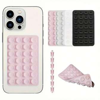 Silicone Suction Cup Mobile Phone Holder, 28pcs Reusable Grip Phone Stand, Gift For Friends