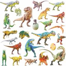 5/10 pezzi Adesivi a bolle di dinosauro riutilizzabili, adesivi per decorazione di custodie per telefono, album, diari, planner, biglietti, progetti creativi fai-da-te, artigianato