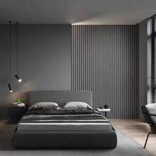 1 Roll New 3D Dark Gray Faux Lattice Stripe PVC Self-Adhesive Wallpaper, Suitable For Living Room, Dining Room, Bedroom, Study, Bathroom, Commercial And Residential Use, Removable, Waterproof, Soundproof, Furniture Renewal Wall Paper Wall Stickers Room Decor Wall Decor Kitchen Living Room Decor
