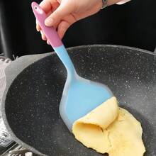 1pc Non-Stick Pancake & Fried Egg Frying Pan And Silicone Spatula Kitchen Utensil - Premium Non-Stick, Heat-Resistant, Ergonomic Design For Effortless BBQ Steak, Pizza Baking & Cooking - Durable, Easy To Clean, And Dishwasher Safe