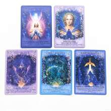 NEUE SPANISCHE CRISTALES ANGELES 44 KARTEN ORAKEL Prophezeiung Schicksal Wahrsagungsdeck, Familienpartyspiel, Wahrsagespiel, Karten für Anfänger (PDF-Handbuch)