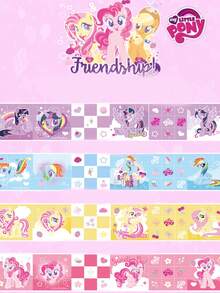 1 件我的小马驹（暮光闪闪、云宝破折号、萍琪派）动漫周边魔方钥匙扣吊坠，Ins 风格装饰，适合作为送给朋友、家人、同事的礼物，可用作背包、钥匙，全年适用