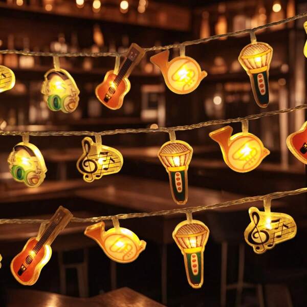 1 peça de cordão de luzes LED coloridas em acrílico, alimentado por bateria, decoração para aniversário, casamento, tema de feriado, luz de fada romântica para casa, festa, bar, quarto de criança, quarto de menina