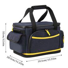 1pc Simple Style Large-Capacity Portable Waterproof Mobile Power Tool Storage Bag, A Variety Of Items Storage Bag, Very Suitable For Wild Camping, Out Of The House Use, Long-Distance And Short-Distance Travel Use, Holiday Gifts