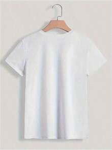 Classic Airbrush Style Illustration Y2k Retro Aesthetic T-Shirt Cotton Summer T-Shirt For Women - 白色 - 查看 2