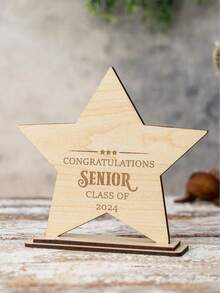 1pc Personalized Wooden Gifts, Customizable Text, Graduation Gifts, Decorations, Friends Gifts, Ornaments,Graduation,Graduation Decorations, Items - Multicolor - View 3