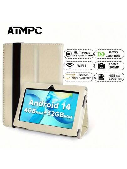 タブレット Android11 7インチ 32GBROM レザーケース付き Amazon.co.jp: ATMPC 7インチタブレット Android 11 2GB+32GB