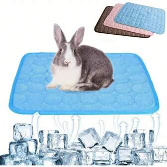 Summer Luxury Pet Cooling For Rabbits, Hamsters And Mice - Super Breathable, Self-Cooling, Washable, Durable - Blue, Pink, Optional Pet Sleeping Pad Ice Pad