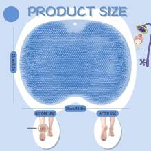 1pcs Wall Mounted Bath Massage Pad, Non-Slip Shower Foot Scrubber Massager With Exfoliation Cushion - Improves Circulation And Cleans Feet - Bathroom Accessories Bathroom Wash Foot Mat Exfoliating Dead Skin Foot Brush