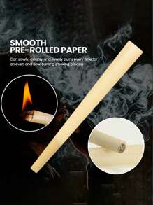 BROWN Canned Pre-Rolled Cone + Funnel Ultra-Thin Slow-Burning Pointed Tip Rolling Paper Portable Cone-Shaped Rolling Paper Valentine's Day Gift Party Gift Gift For Friends Outdoor Supplies, Pre-Rolled Filter Tip Paper Accessories Easy To Carry