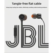 JBL T110 Wired Earphone With 3.5mm Interface For Gaming PC And Cellphone Calling, In-Ear Stereo Earbuds Headset - Red - View 6