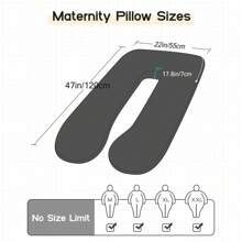120cm Length Small U-Shaped Body Pillow Straps Replacing Pillow Case High Grade Polypropylene Cotton Filling
