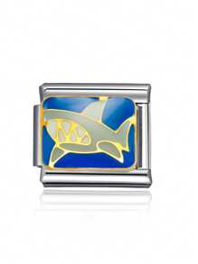 1 pieza 2025 Brazalete de acero inoxidable con dijes italianos de de moda con temas de animales como panda, búho, águila, tiburón, araña y cangrejo, adecuado como regalo para novia, amigos, familia, fiesta y accesorios diarios