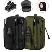 Tactical Waist Fanny Pack Belt Bag Phone Pouch Military Camping Hiking Outdoor - 黑色 - 查看 1