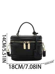 Fashion Versatile Solid Color Mini Handbag