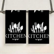 1pc/2pcs Buffalo Plaid Kitchen Towels, Soft & Absorbent Machine Washable Polyester Dishcloth, Perfect For Kitchen Decor, Cooking.Baking, Holiday Decor & Bathroomssentials, TableDecor, Kitchen Supplies, Home Decoration, New Home Bathroom Housewarming Gift, Kitchen Towels