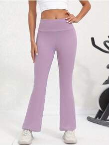 Women's Casual High Waist Flare Yoga Pants, Athletic Tights