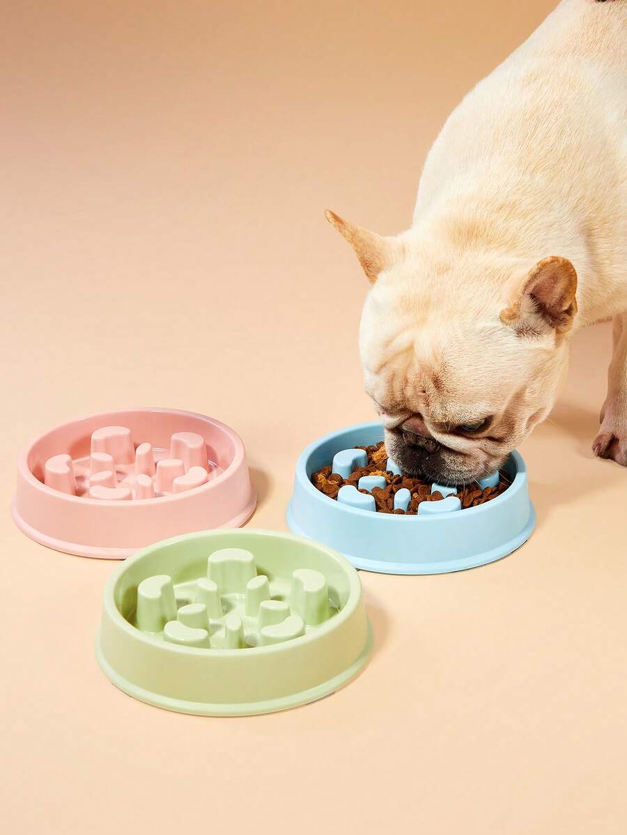 PETSIN Pet Supplies Dog Slow Feeder Bowl Flower Shape Anti-Choke Plastic Feeding Bowl For Dogs - Multicolor - View 1